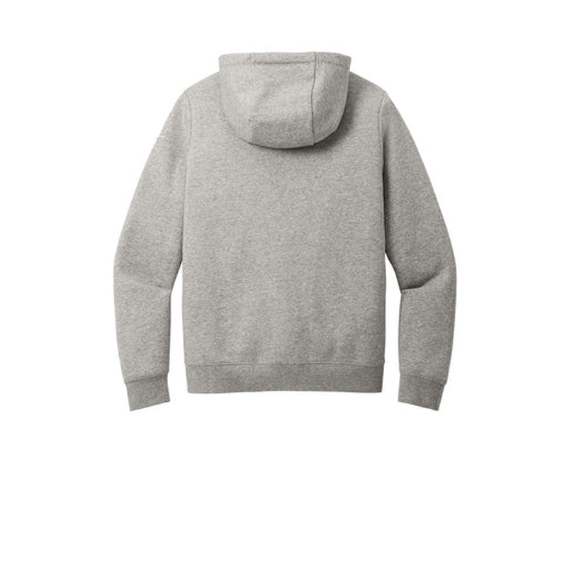 CAPELLA Nike Women's Club Fleece Sleeve Swoosh Full-Zip Hoodie - Dark Grey Heather