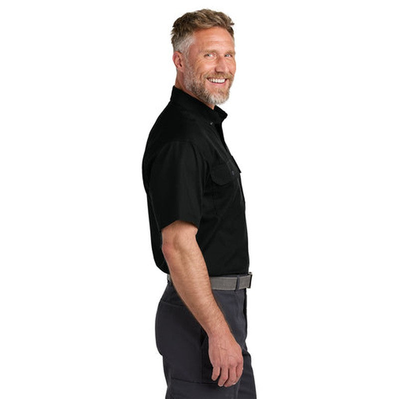 CAPELLA - CornerStone® Short Sleeve Select Ripstop Shirt - Black