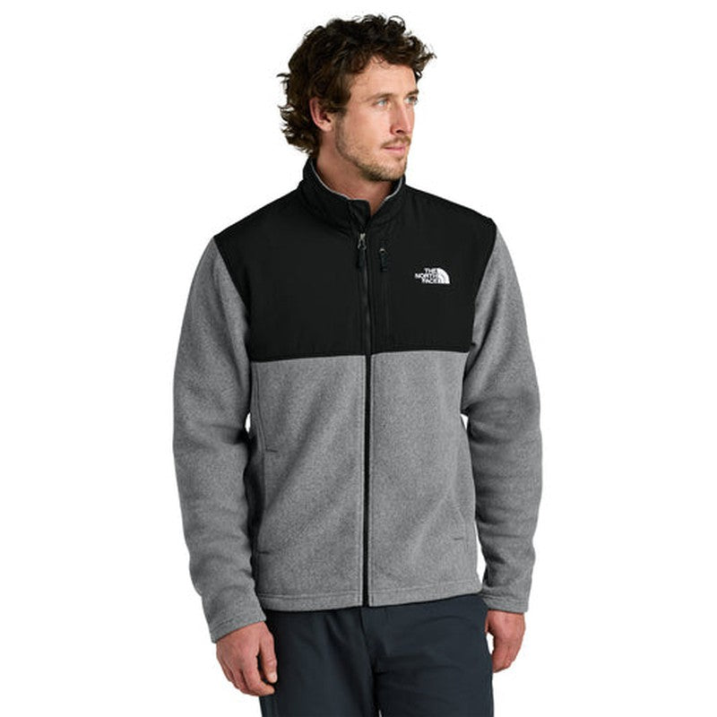 CAPELLA The North Face® Highest Peak Full-Zip Fleece Jacket - TNF Medium Grey Heather/TNF Black