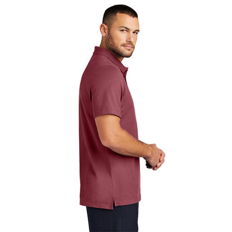 CAPELLA Mercer+Mettle™ Stretch Pique Polo - Rosewood