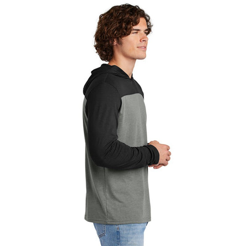 CAPELLA Sport-Tek® Halftime Long Sleeve Hoodie - Black/Vintage Heather