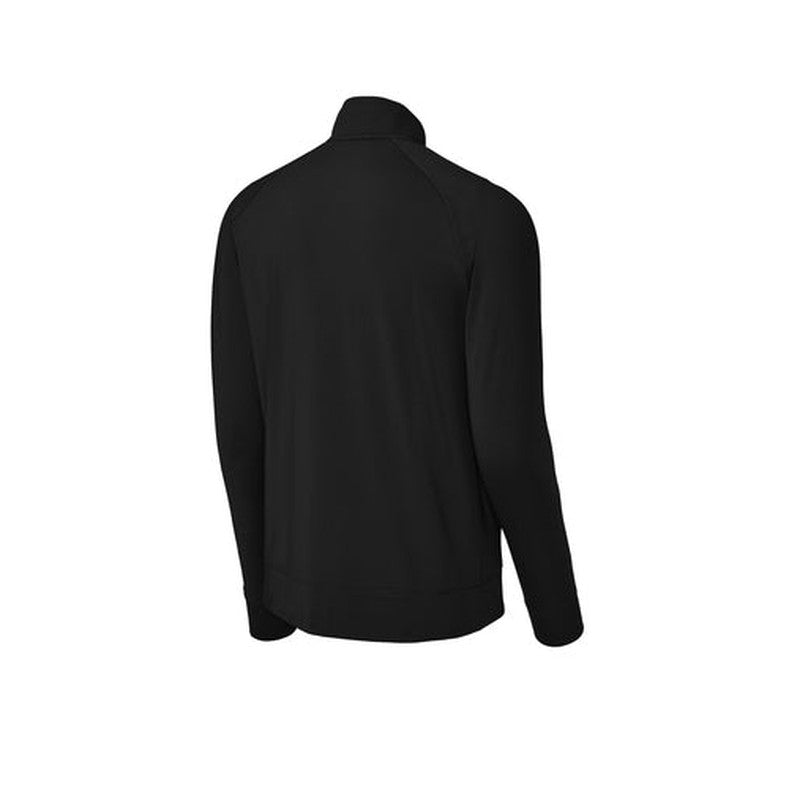 CAPELLA Sport-Tek® Sport-Wick® Stretch Full-Zip Cadet Jacket - Black
