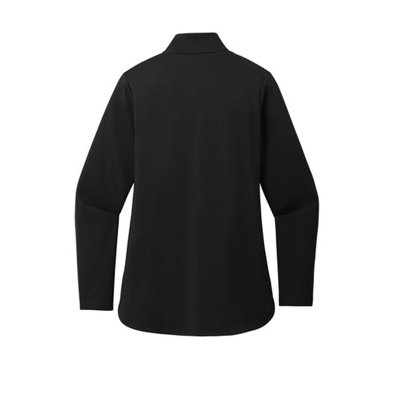 CAPELLA Port Authority® Ladies C-FREE® Double Knit 1/4-Zip - Deep Black