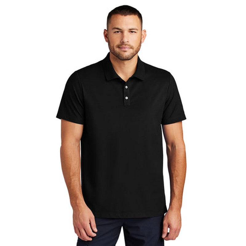 CAPELLA Mercer+Mettle™ Stretch Pique Polo - Deep Black