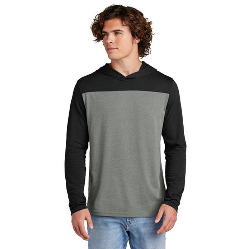 CAPELLA Sport-Tek® Halftime Long Sleeve Hoodie - Black/Vintage Heather