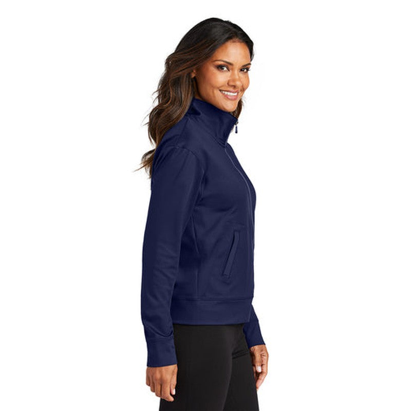 CAPELLA Port Authority® Ladies C-FREE® Double Knit Full-Zip - True Navy