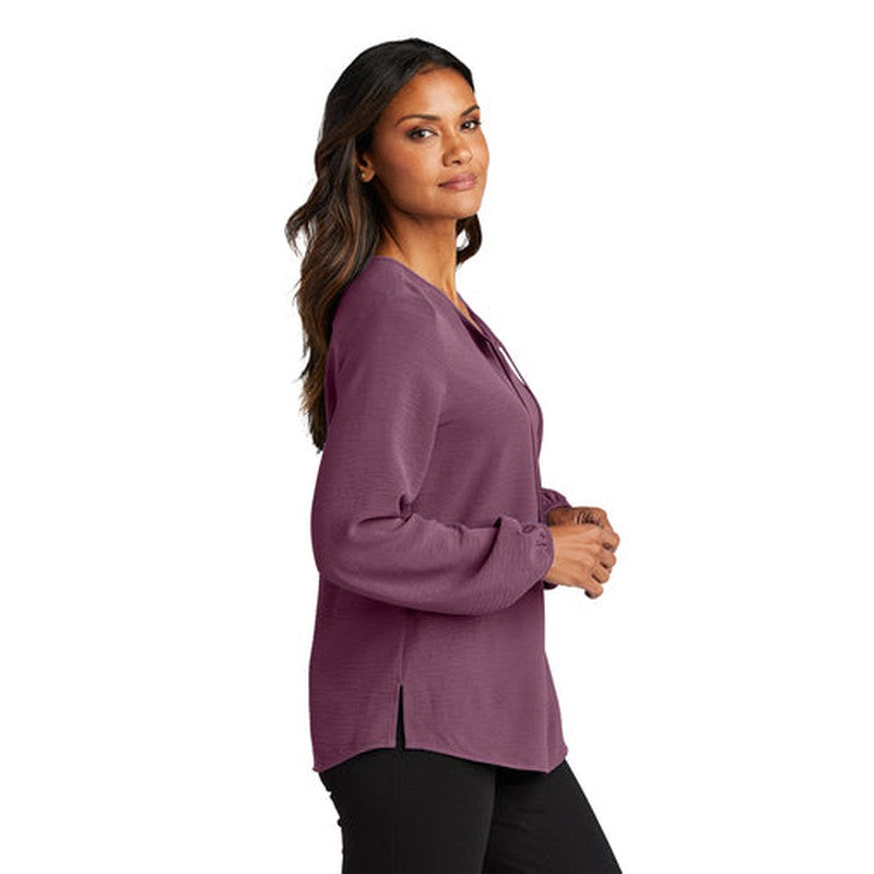 CAPELLA Port Authority® Ladies Textured Crepe Blouse