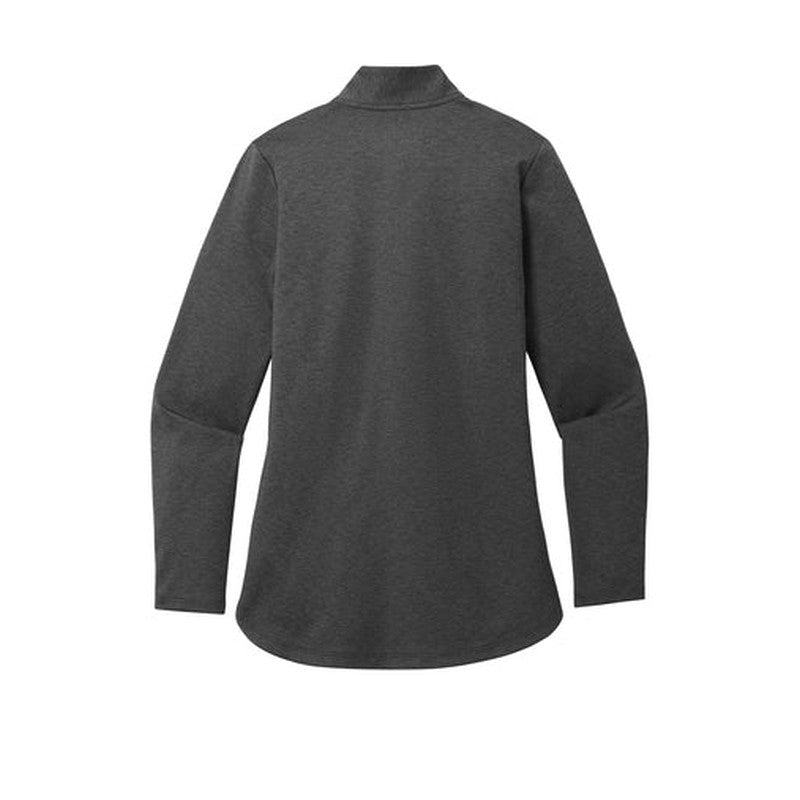 CAPELLA Port Authority® Ladies C-FREE® Double Knit 1/4-Zip - Grey Steel Heather