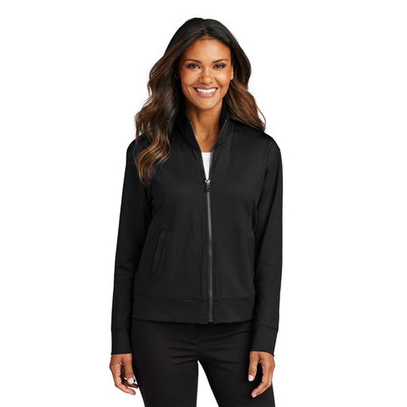CAPELLA Port Authority® Ladies C-FREE® Double Knit Full-Zip - Black