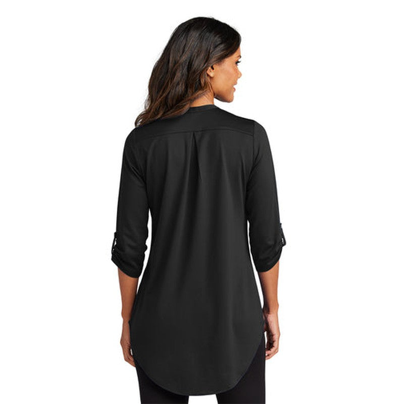 CAPELLA Port Authority® Ladies City Stretch 3/4-Sleeve Tunic - Black