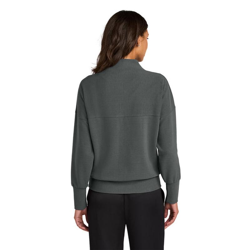 NEW CAPELLA - Mercer+Mettle® Women’s Linear Texture 1/4-Zip - Storm Grey