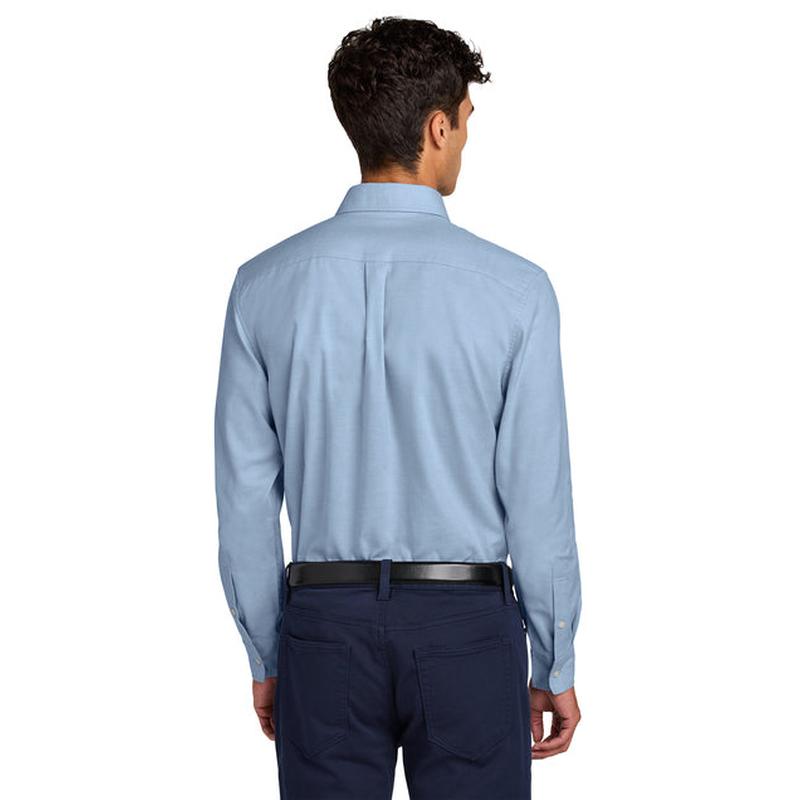 NEW Capella Mercer+Mettle® Long Sleeve Modern Oxford Shirt - Cobalt
