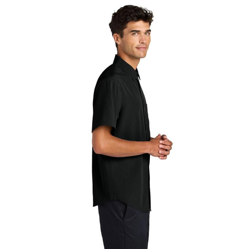NEW Capella Mercer+Mettle® Short Sleeve UV Capital Tech Shirt - Deep Black