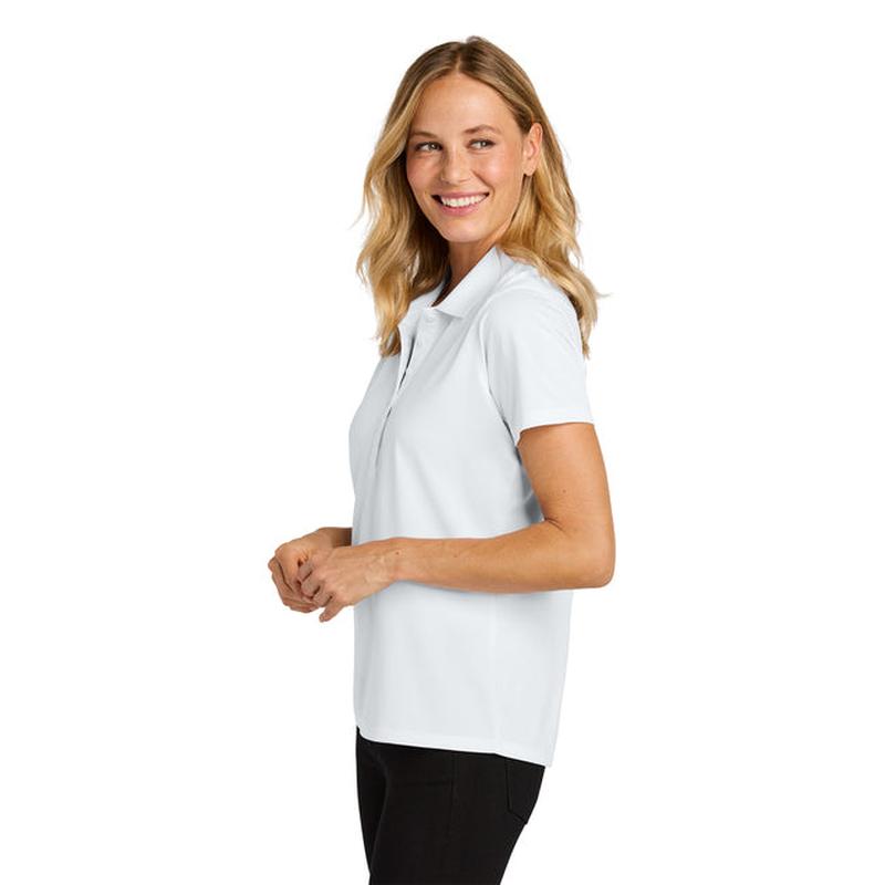 NEW Port Authority® Women’s Wearever Performance Pique Polo - White