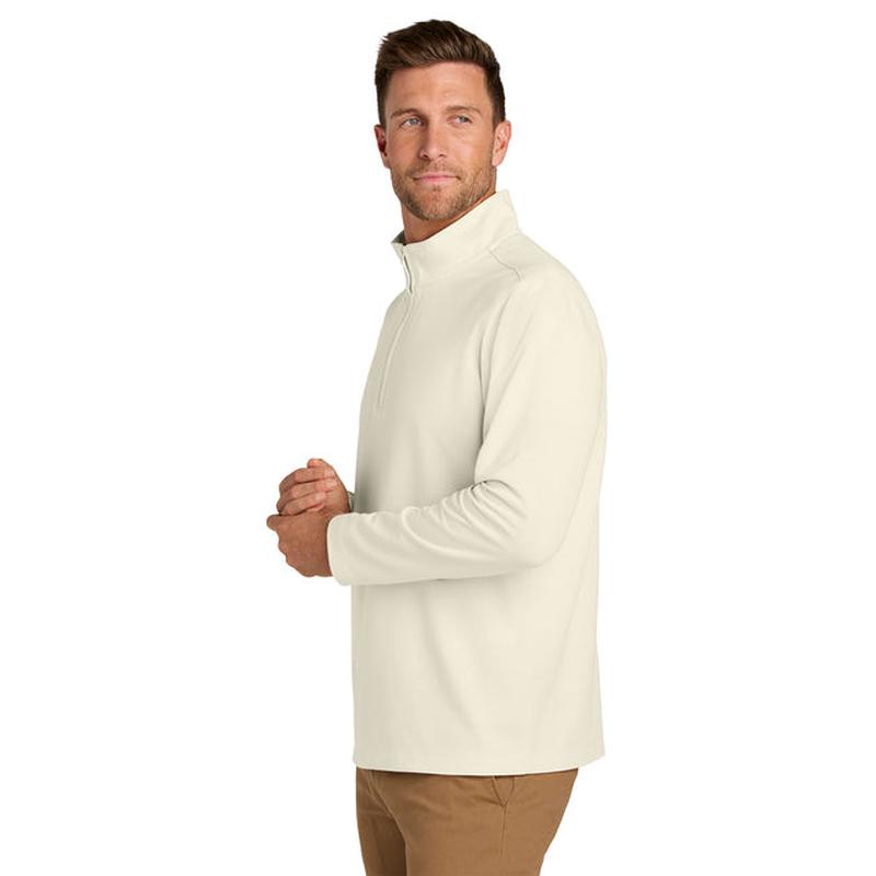NEW CAPELLA Port Authority® Breakwater 1/4-Zip Pullover - Parchment