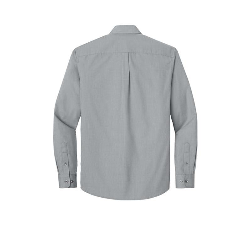 NEW CAPELLA Port Authority® Long Sleeve Nailhead Easy Care Shirt - Gusty Grey