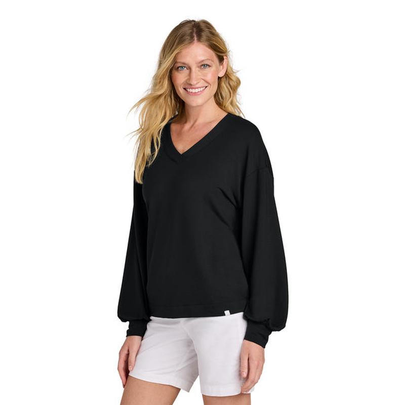 NEW CAPELLA TravisMathew Women’s Long Weekend V-Neck - Black