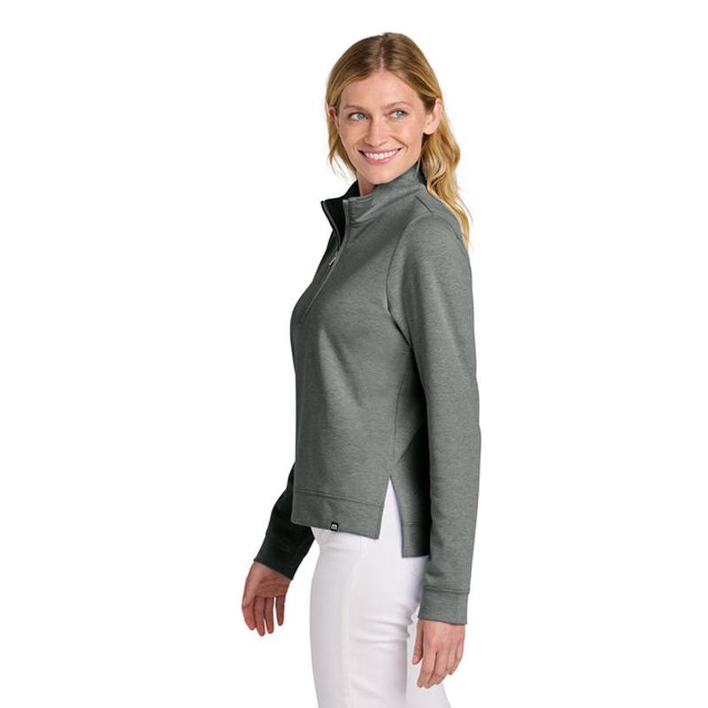 NEW Capella TravisMathew Women’s Coveside 1/2-Zip - Dark Grey Heather