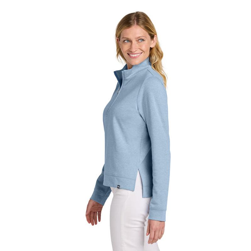 NEW Capella TravisMathew Women’s Coveside 1/2-Zip - Light Blue Heather