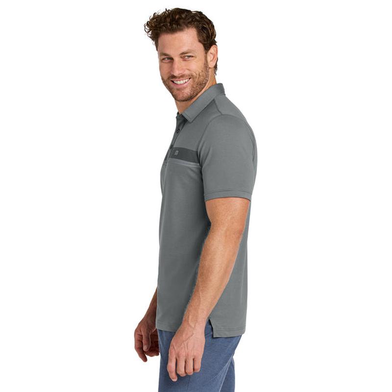 NEW CAPELLA TravisMathew Glenview Stripe Polo - Quiet Shade Grey