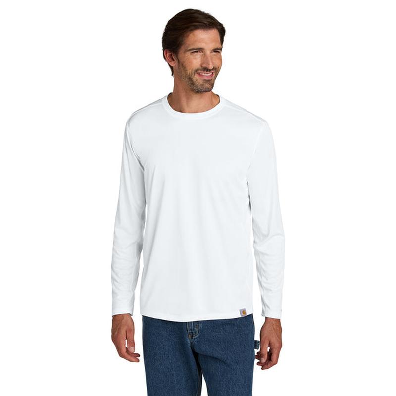 NEW CAPELLA Carhartt Force® Sun Defender™ Long Sleeve T-Shirt - White