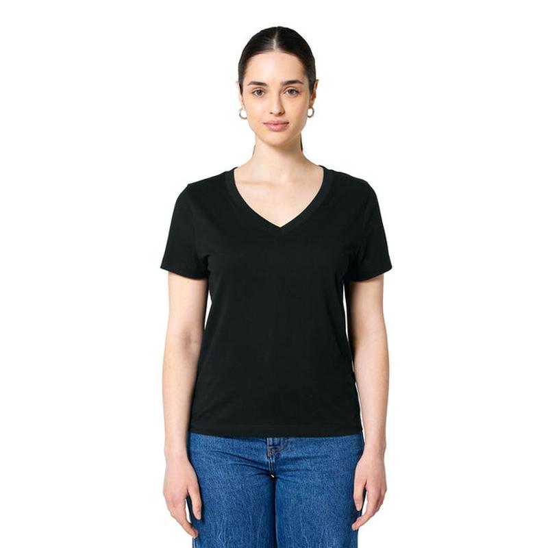 NEW CAPELLA - Stanley/Stella Women’s Stella Isla V-Neck Tee - Black