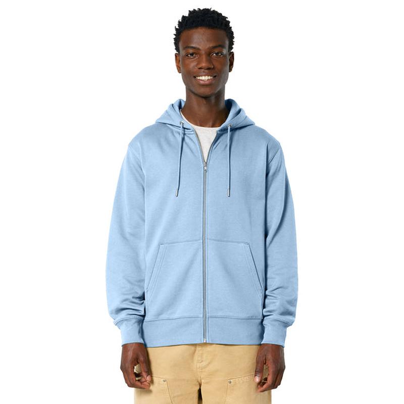 NEW CAPELLA Stanley/Stella Unisex Cultivator 2.0 Full-Zip Hooded Sweatshirt - Blue Soul