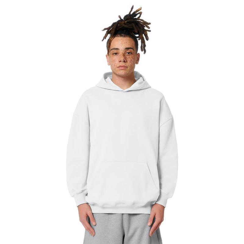 NEW CAPELLA Stanley/Stella Unisex Cooper Dry Hooded Sweatshirt - White