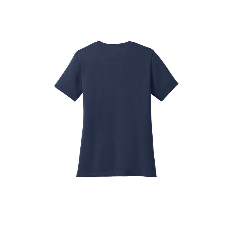 CAPELLA Port & Company® Ladies Core Cotton Tee - Navy