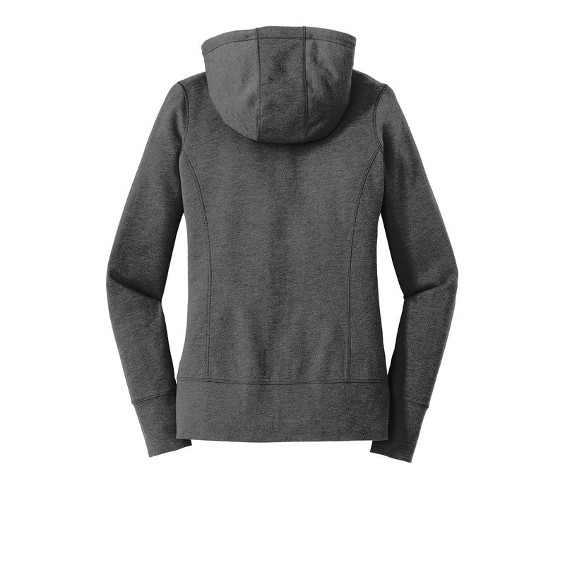 CAPELLA New Era® Ladies Tri-Blend Fleece Full-Zip Hoodie - Black Heather