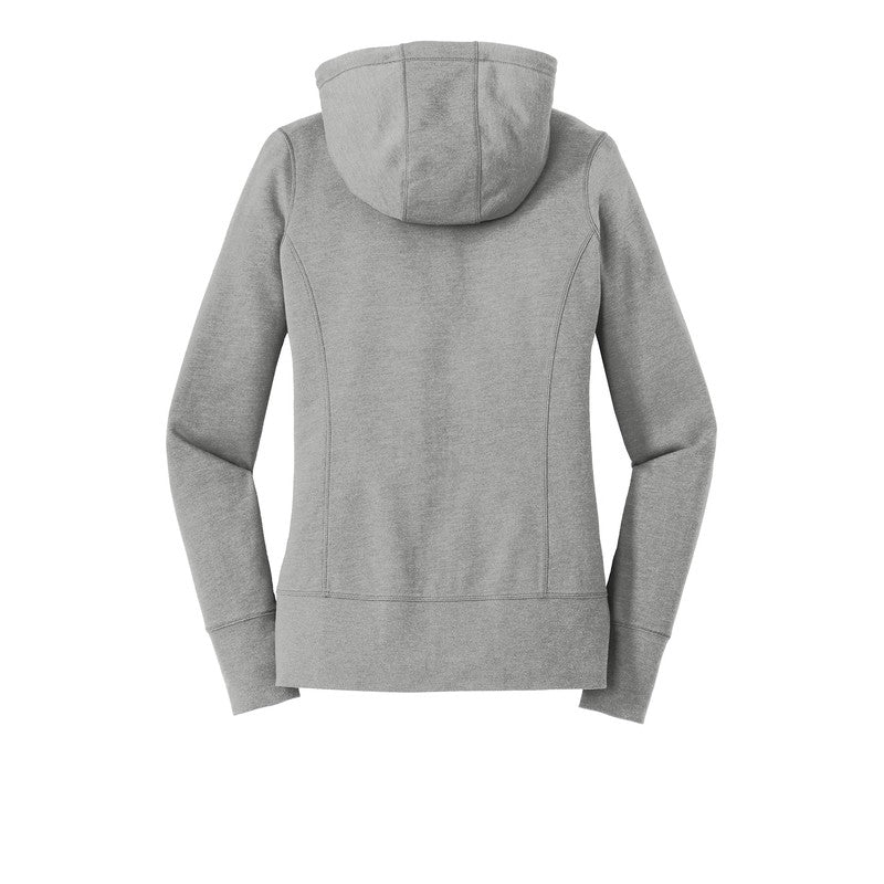 CAPELLA New Era® Ladies Tri-Blend Fleece Full-Zip Hoodie - Shadow Grey Heather