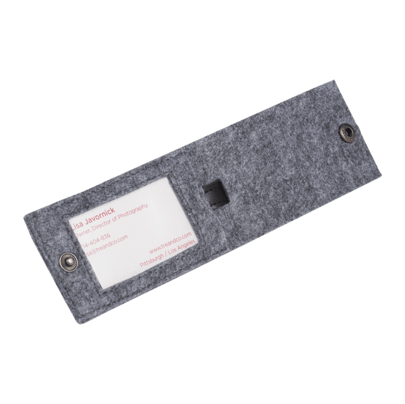 CAPELLA The Goods Recycled Felt Luggage Tag - GREY