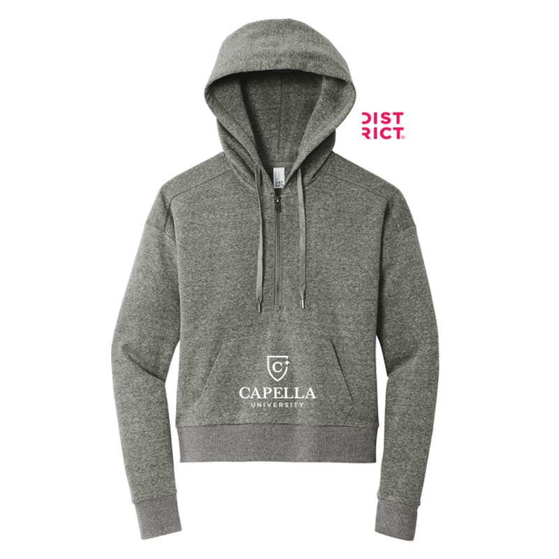 CAPELLA District® Women’s Perfect Tri® Fleece 1/2-Zip Pullover - Heathered Charcoal