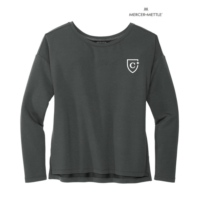 CAPELLA Mercer+Mettle™ Women's Stretch Drop Shoulder Pullover - Anchor Grey