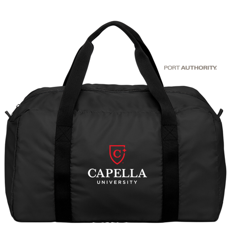 CAPELLA Port Authority® Mini Ripstop Travel Duffel - Black