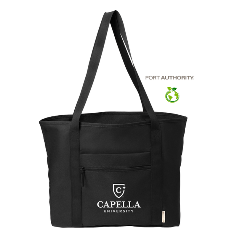 CAPELLA Port Authority® C-FREE® Recycled Tote - BLACK
