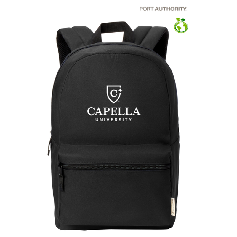 CAPELLA Port Authority® C-FREE® Recycled Backpack - BLACK