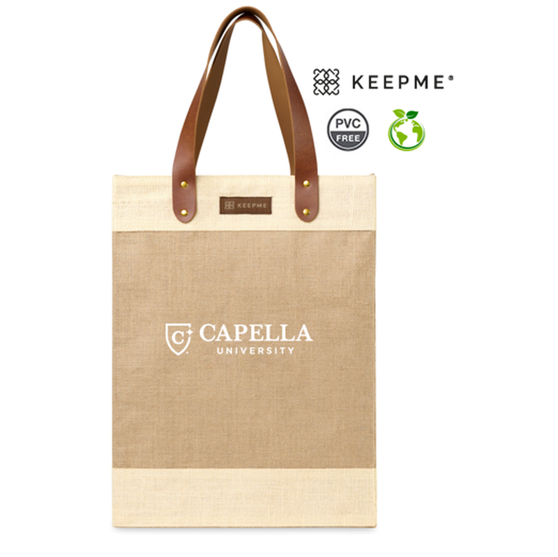 CAPELLA KEEPME® Jute Tall Tote - NATURAL