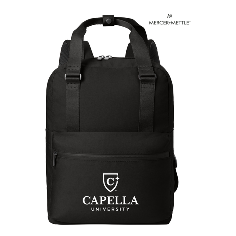 CAPELLA Mercer+Mettle™ Claremont Handled Backpack - DEEP BLACK