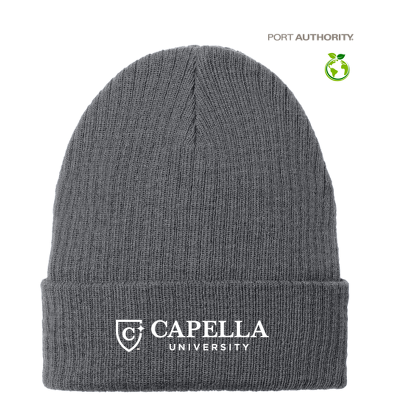 CAPELLA Port Authority® C-FREE® Recycled Beanie - Grey Steel