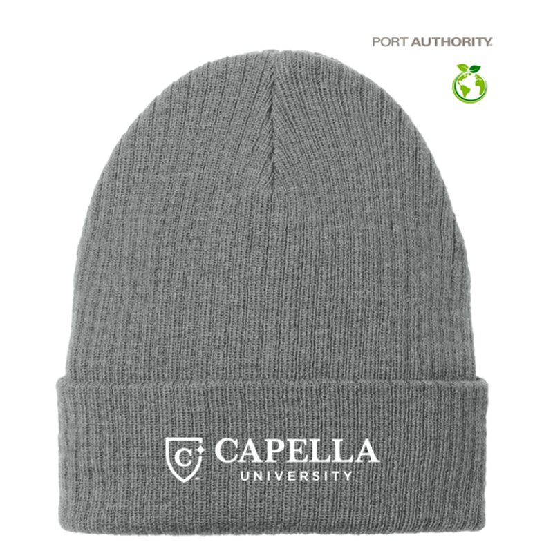 CAPELLA Port Authority® C-FREE® Recycled Beanie - Smoke Grey