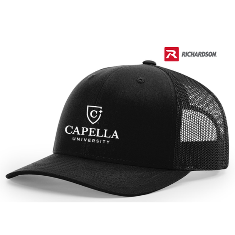 CAPELLA RICHARDSON ORIGINAL TRUCKER CAP - BLACK/BLACK