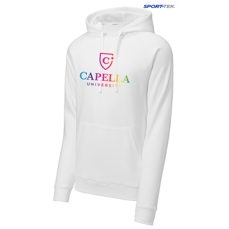 CAPELLA Sport-Tek® UNISEX Drive Fleece Pullover Hoodie - White