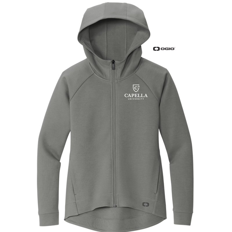 CAPELLA OGIO® Ladies Bolt Full-Zip Hoodie - Turbo Grey
