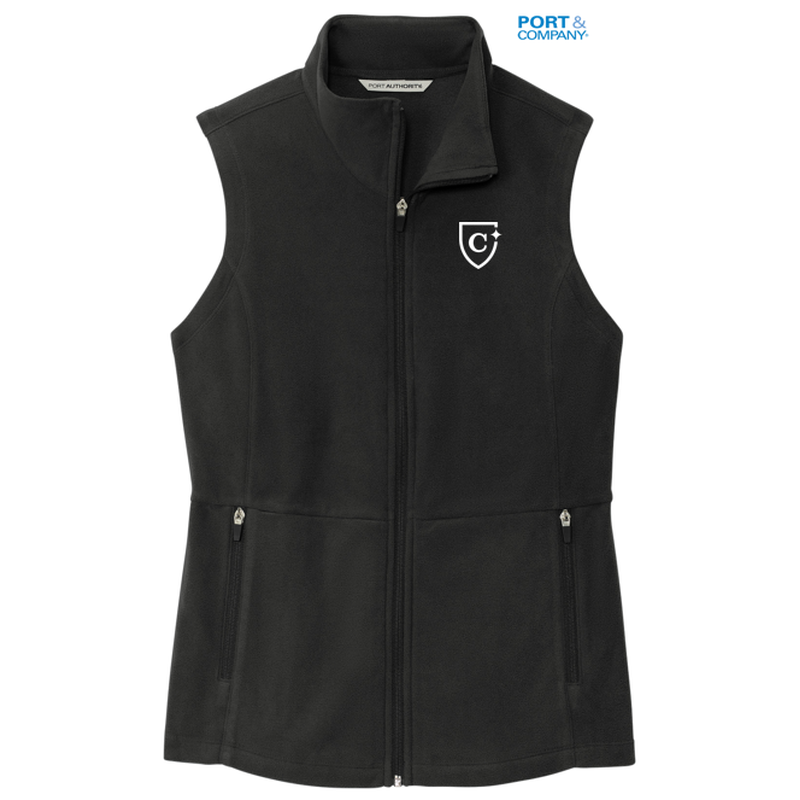 CAPELLA Port Authority® Ladies Accord Microfleece Vest - Black