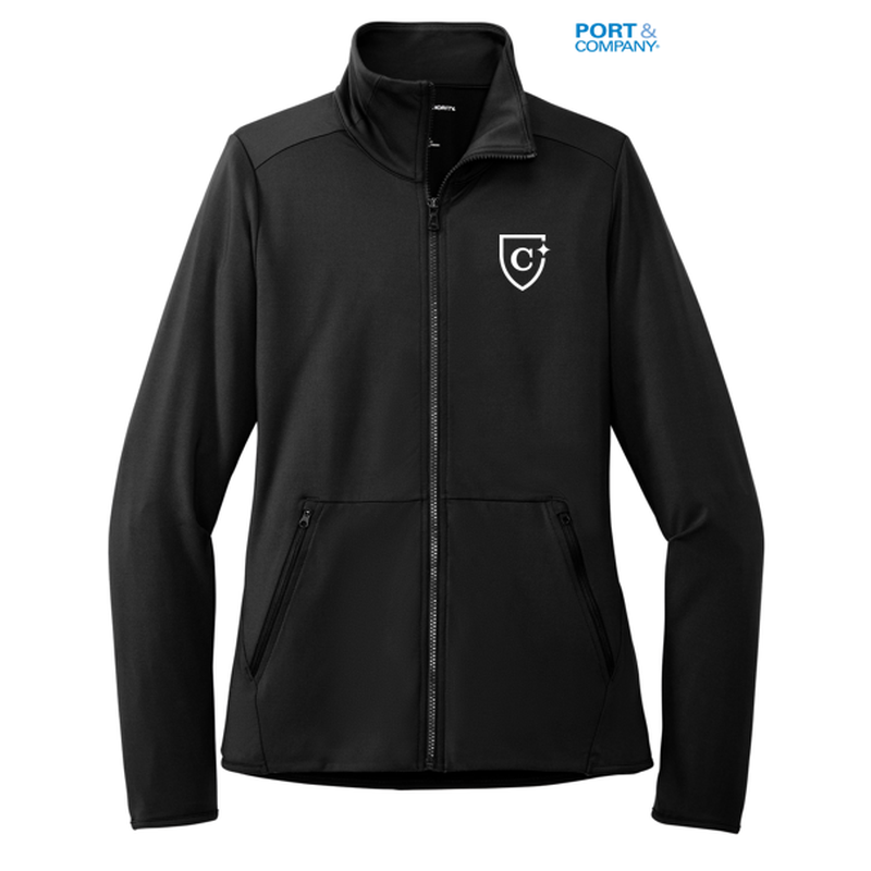 CAPELLA Port Authority® Ladies Accord Stretch Fleece Full-Zip - Black