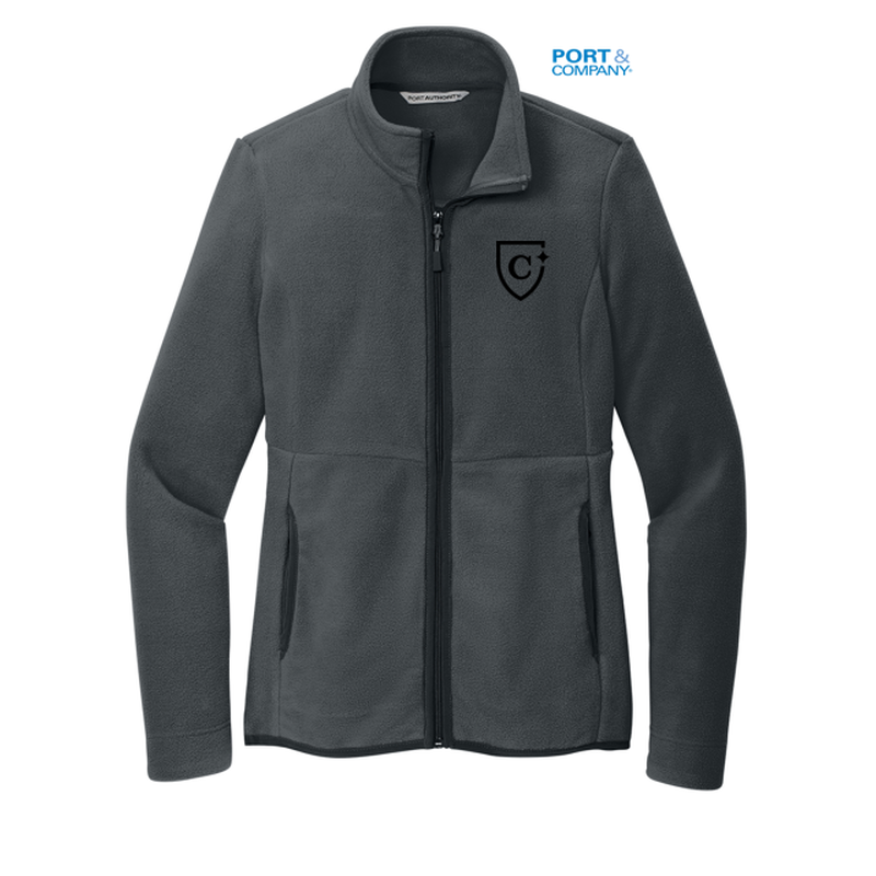 CAPELLA Port Authority® Ladies Connection Fleece Jacket - Charcoal