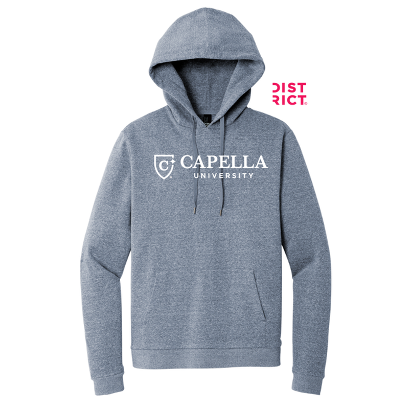CAPELLA District® Perfect Tri® Fleece Pullover Hoodie - Navy Frost