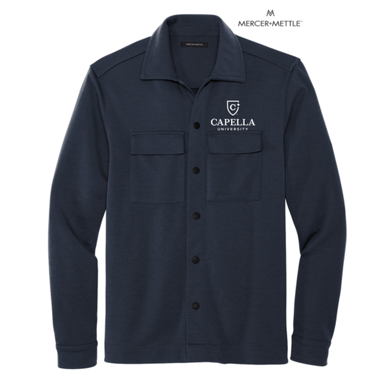 CAPELLA Mercer+Mettle™ Double-Knit Snap Front Jacket - Night Navy