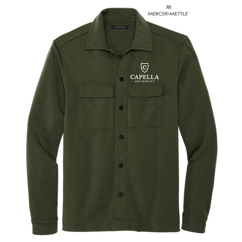 CAPELLA Mercer+Mettle™ Double-Knit Snap Front Jacket - Townsend Green